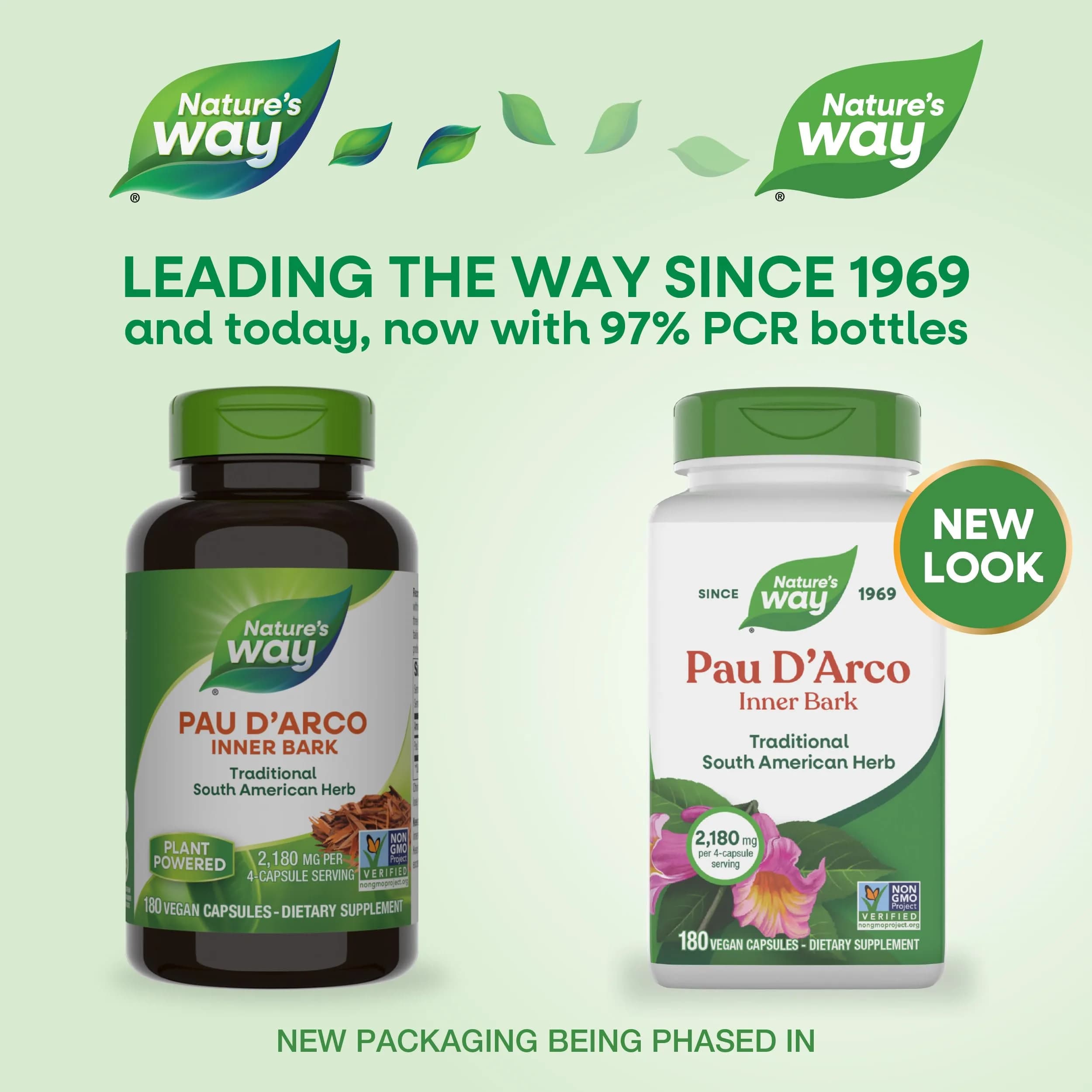 Nature's Way Pau d'Arco Inner Bark Herbal Supplement 180 Count | Traditional South American Herb - view 2