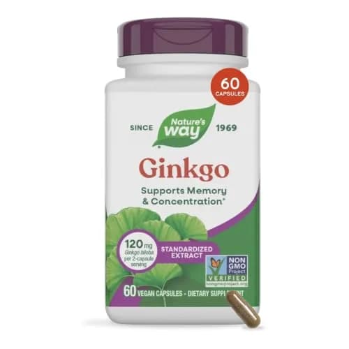 Nature's Way Ginkgo Biloba 60 ct | Supports Memory & Concentration* thumbnail 1