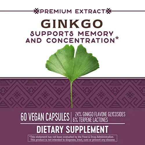 Nature's Way Ginkgo Biloba 60 ct | Supports Memory & Concentration* thumbnail 9