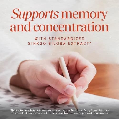 Nature's Way Ginkgo Biloba 60 ct | Supports Memory & Concentration* thumbnail 2