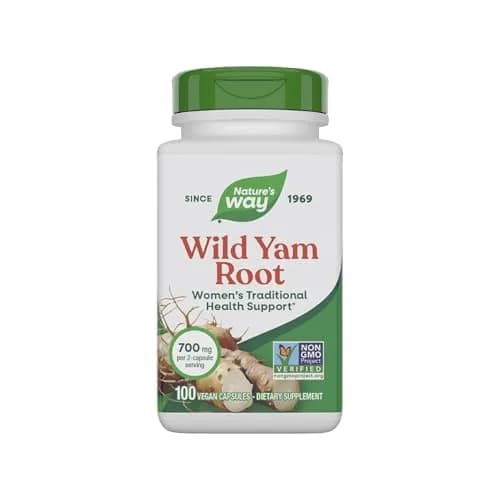 Nature's Way Wild Yam Root Capsules 700 mg 100 Count | Traditional Women's Health Support thumbnail 1