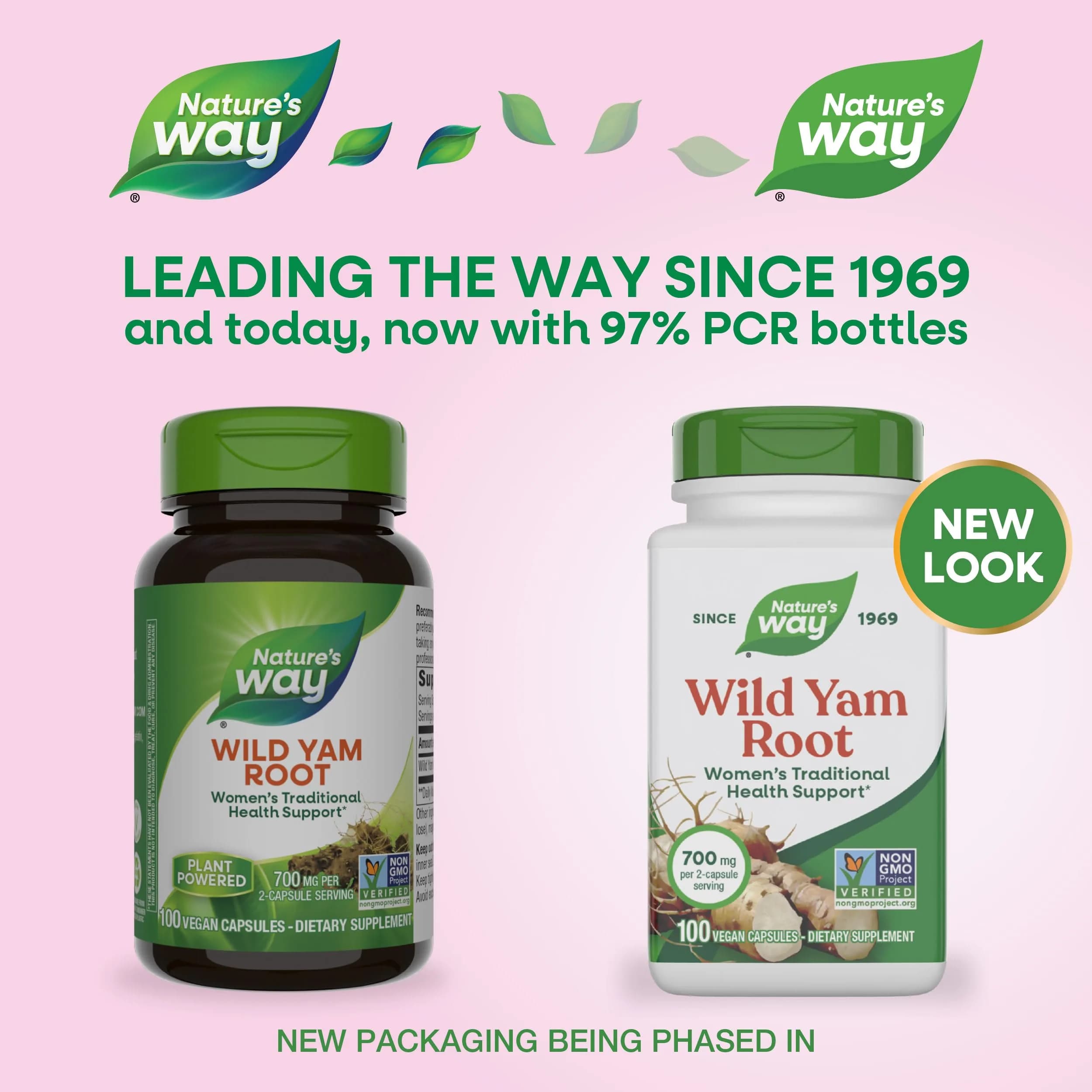 Nature's Way Wild Yam Root Capsules 700 mg 100 Count | Traditional Women's Health Support - view 2