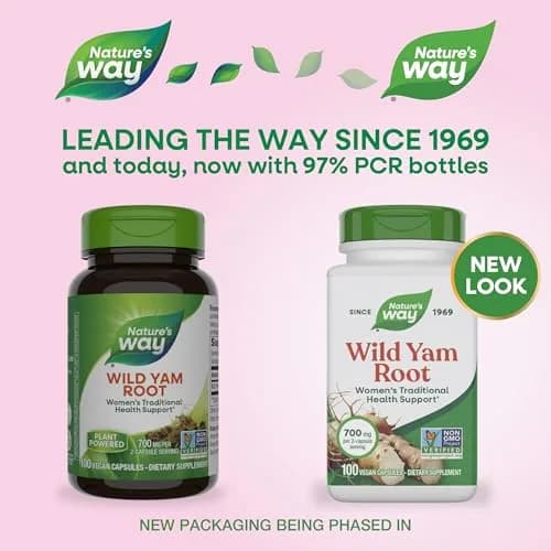 Nature's Way Wild Yam Root Capsules 700 mg 100 Count | Traditional Women's Health Support thumbnail 2