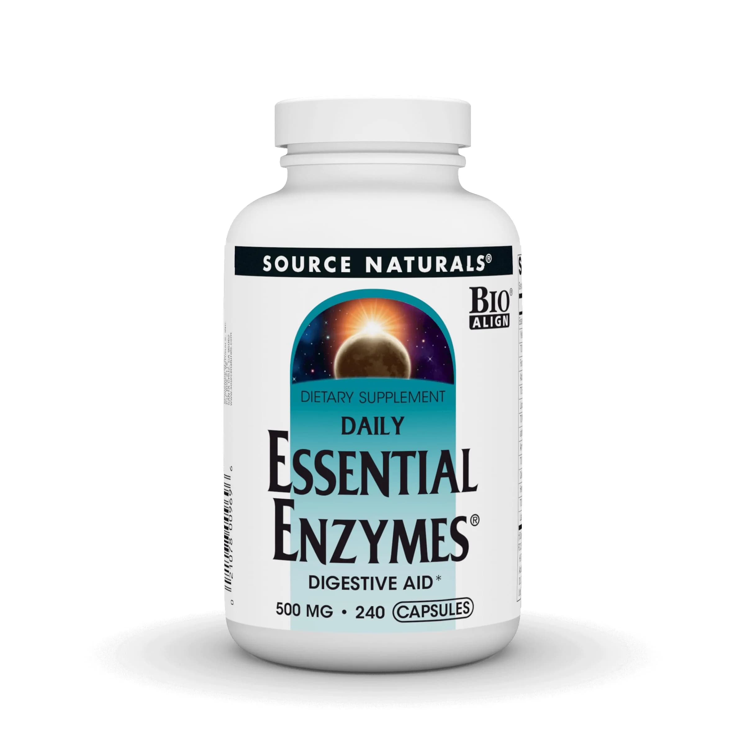 Source Naturals Essential Enzymes Digestive Aid* - 500mg | Digestive Support for Optimal Nutrition