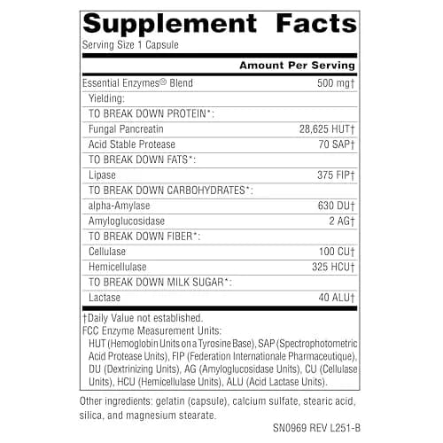 Source Naturals Essential Enzymes Digestive Aid* - 500mg | Digestive Support for Optimal Nutrition thumbnail 2