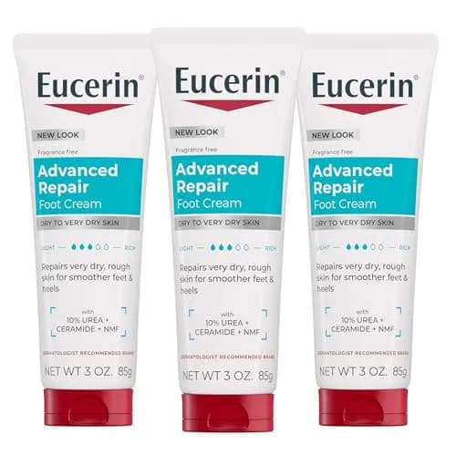 Eucerin Advanced Repair Foot Cream, Urea Enriched, Unscented 261ml (9 Fl Oz) | Triple Moisturizing Complex for Dry Feet thumbnail 1