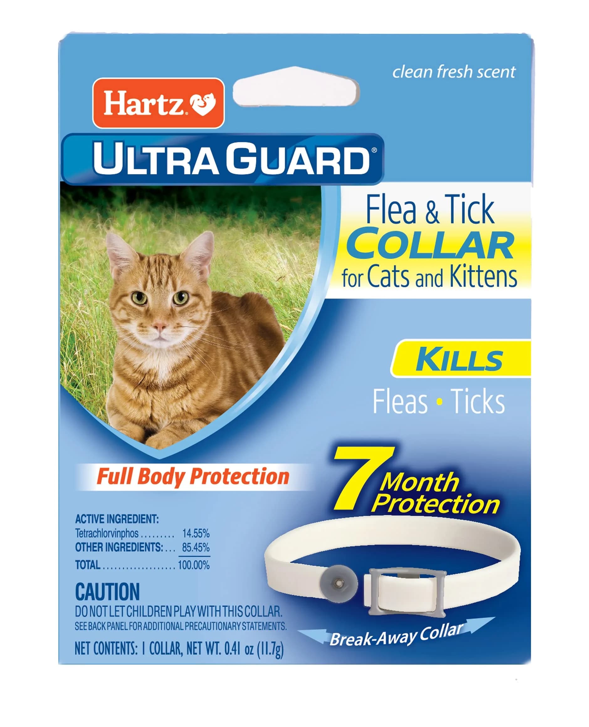 Hartz UltraGuard Purple Flea & Tick Collar for Cats and Kittens | 7 Month Protection — White