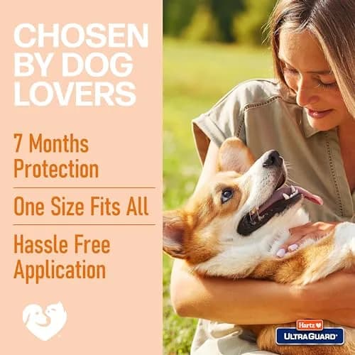 Hartz UltraGuard Flea & Tick Collar for Dogs & Puppies, White, 7-Month Protection | 20 Inch Neck thumbnail 7