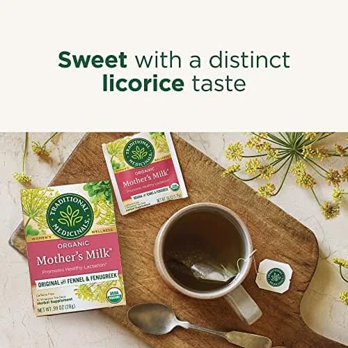 Traditional Medicinals Organic Mother's Milk Tea Bags 96 | Supports Lactation, Organic & Caffeine-Free thumbnail 3