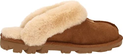 UGG Women's Coquette Slipper, Chestnut, Size 10 | Soft Sheepskin Comfort for Indoors & Outdoors thumbnail 3