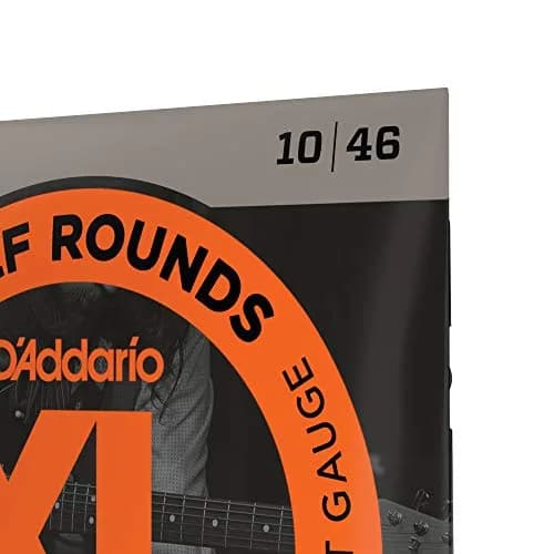 D'Addario XL Half Rounds Electric Guitar Strings EHR310 Regular Light 10-46 | Smooth Feel, Reduced Finger Noise thumbnail 4