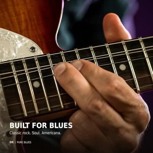 DR Strings PURE BLUES Heavy Pure Nickel Electric Guitar Strings 2.54 cm (1.0 in) | Vintage Tone & Sustain thumbnail 5