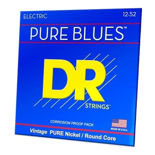 DR Strings PURE BLUES Pure Nickel Electric Guitar Strings Extra Heavy 12-52 | Vintage Tone & Sustain thumbnail 1