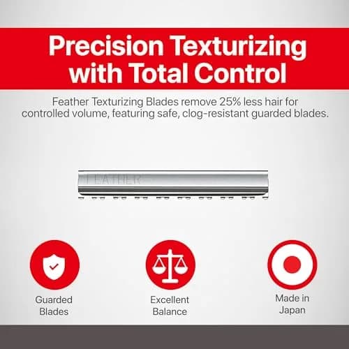 Feather Texturizing Razor Blades 10 Pack | Precision Hair Volume & Style (70-120 chars) thumbnail 2