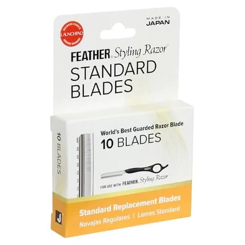 Feather Styling Razor Blades - Hair Cutting Replacement Pack 10 Ct | Precision Japanese Blades for Salon & Home Use thumbnail 1