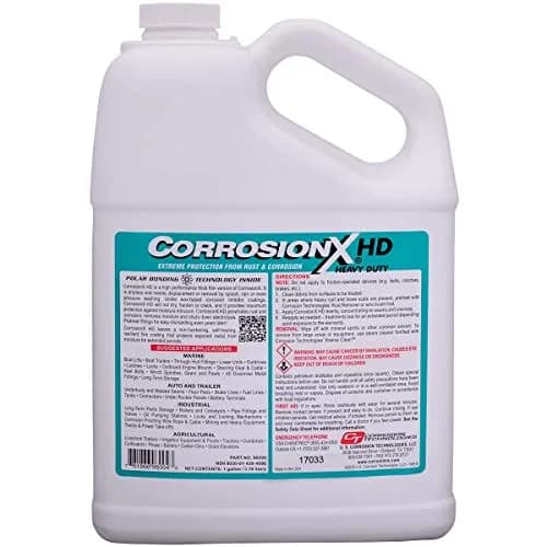 CorrosionX Heavy Duty Anti Rust 12oz | Self-Healing, Dripless, Long-Lasting Metal Protection — 1 Gallon