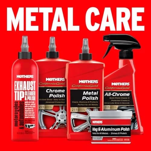 Mothers Mag & Aluminum Polish 283g (10 oz) | Brilliant Shine for Automotive Metals thumbnail 7