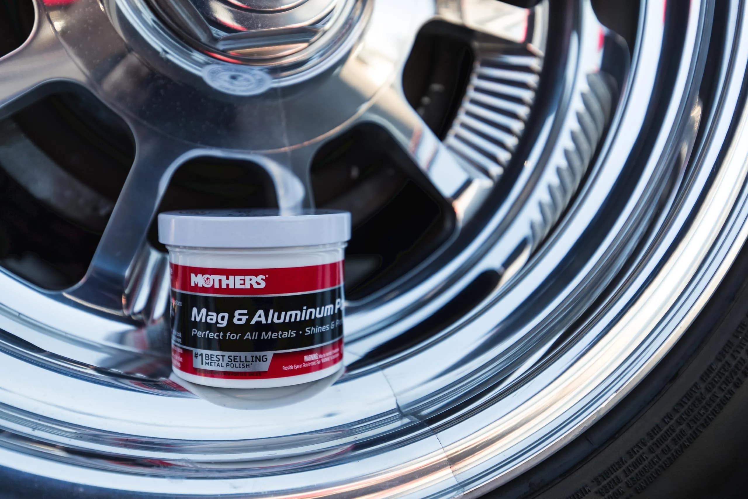 Mothers Mag & Aluminum Polish 283g (10 oz) | Brilliant Shine for Automotive Metals - view 8