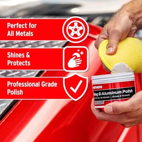 Mothers Mag & Aluminum Polish 283g (10 oz) | Brilliant Shine for Automotive Metals thumbnail 3