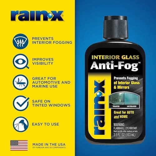 Rain-X Anti-Fog Treatment 103ml (3.5 Fl Oz) | Prevents Fogging on Auto & Home Glass thumbnail 2