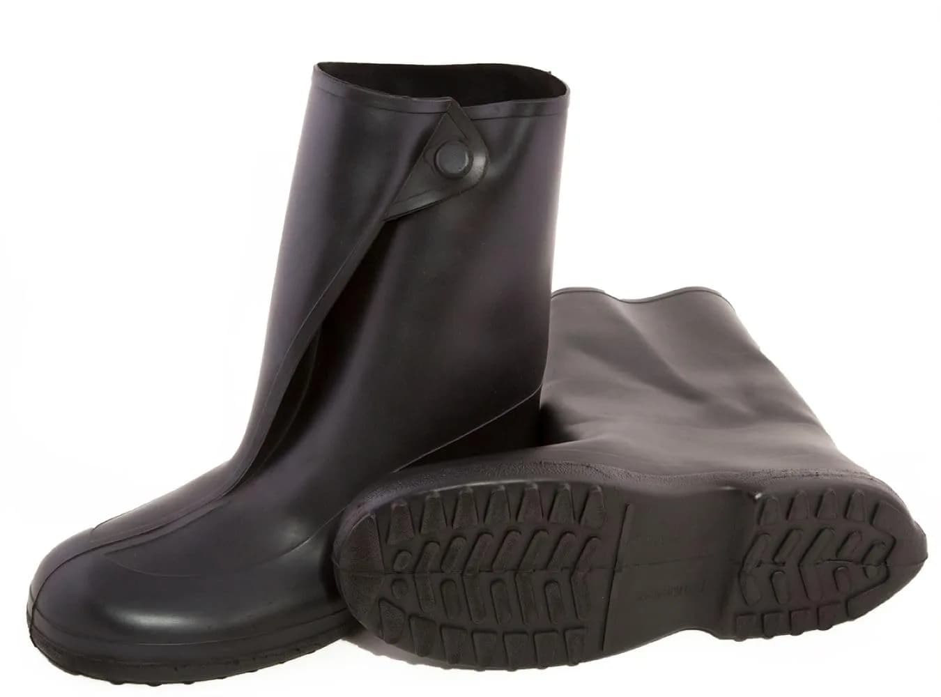 TINGLEY Womens 10-inch Overshoe With Button Mid Calf Boot | Waterproof, Slip-Resistant, Heavy Duty — Large