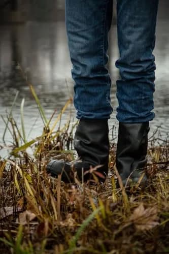 TINGLEY Womens 10-inch Overshoe With Button Mid Calf Boot | Waterproof, Slip-Resistant, Heavy Duty thumbnail 2