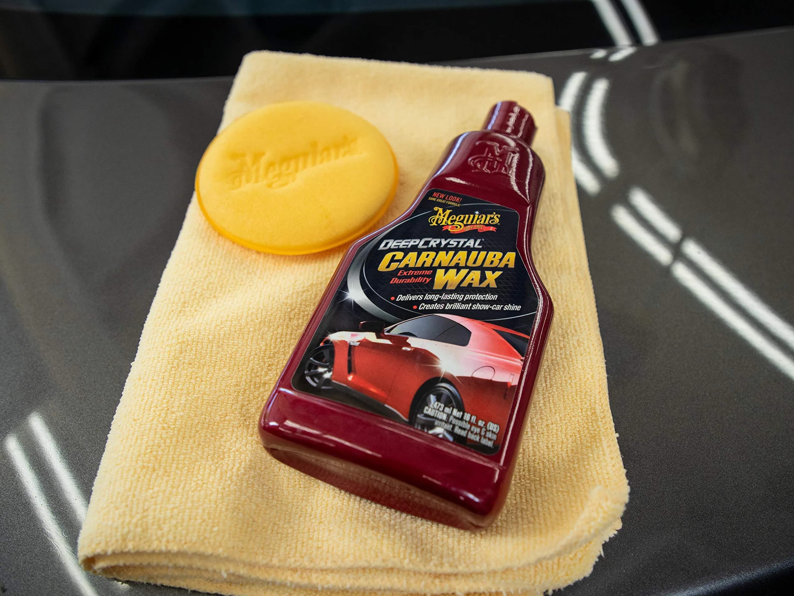 Meguiar's Deep Crystal Carnauba Wax 473ml (16 Fl Oz) | Locks in Shine & Gloss - view 2