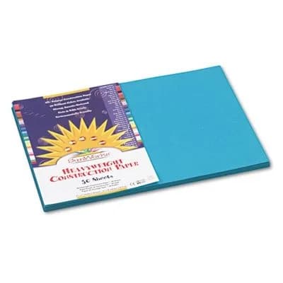 Prang Turquoise Construction Paper, 12" x 18" (50 Sheets) | Heavyweight Art Paper for Crafts - view 4