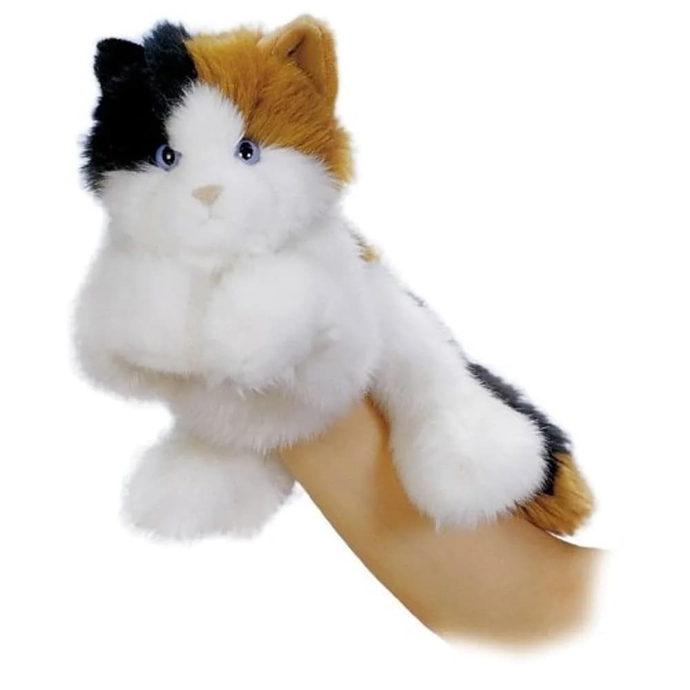 Aurora Esmeralda Hand Puppet 9" | Interactive Cat Plush Toy for Kids & Adults