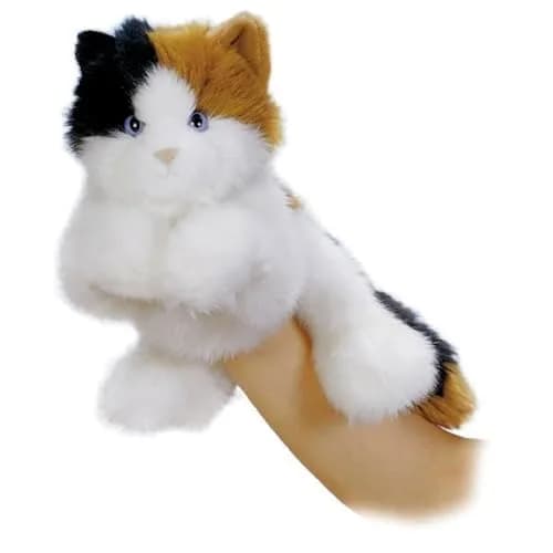 Aurora Esmeralda Hand Puppet 9" | Interactive Cat Plush Toy for Kids & Adults thumbnail 1