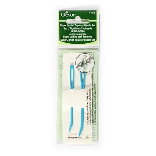 Clover Jumbo Tapestry Bent Tip Needles, 2 Sizes | Large Eye for Bulky Yarn | Made in USA thumbnail 1
