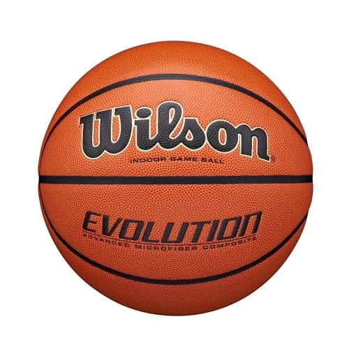 Wilson Evolution Indoor Game Basketball, Size 6 (28.5") | NFHS Approved — Size 6 - 28.5"