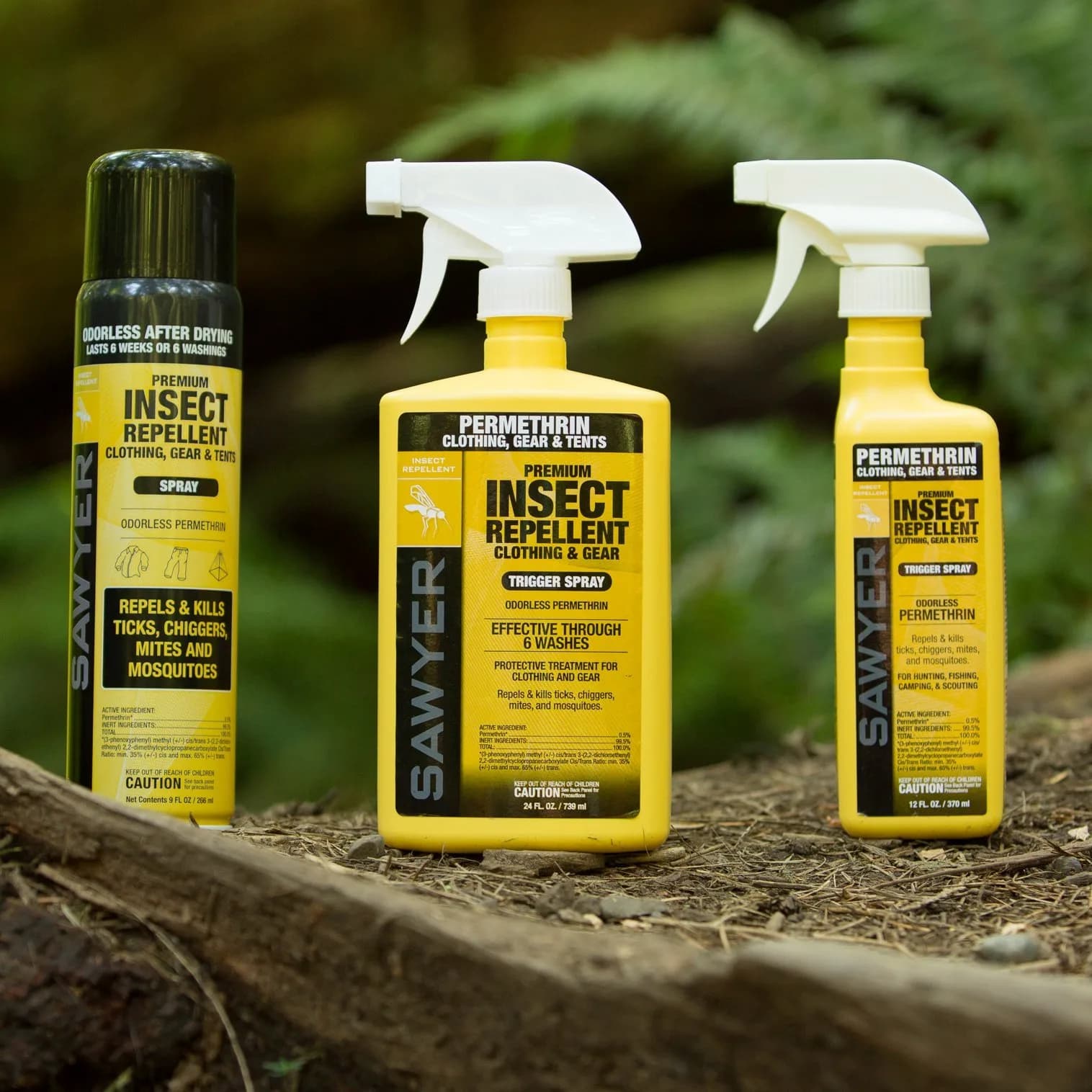 Sawyer Permethrin Insect Repellent Spray for Clothing & Gear, 9 Fl Oz Aerosol | Kills Ticks & Mosquitoes for 6 Weeks - view 2