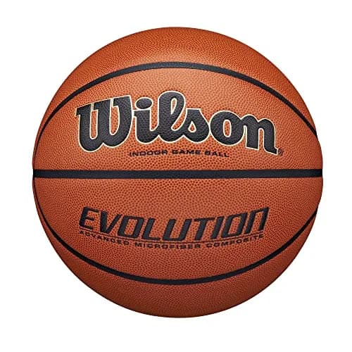 Wilson Evolution Official Size Game Basketball 29.5" (740g) | NFHS Approved Indoor Play - main product image