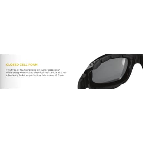 Bobster GXR ® Safety Glasses with Amber Lens | Anti-Fog, UV Protection, Water Float thumbnail 4
