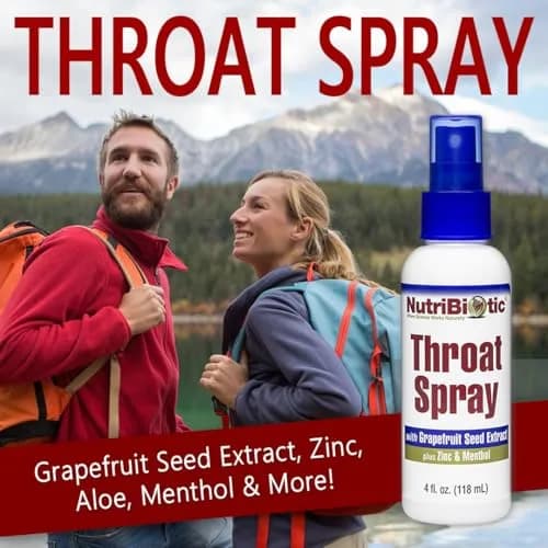NutriBiotic Throat Spray with GSE, Zinc & Menthol 118ml (4 Fl Oz) | Soothing Sore Throat Support thumbnail 4