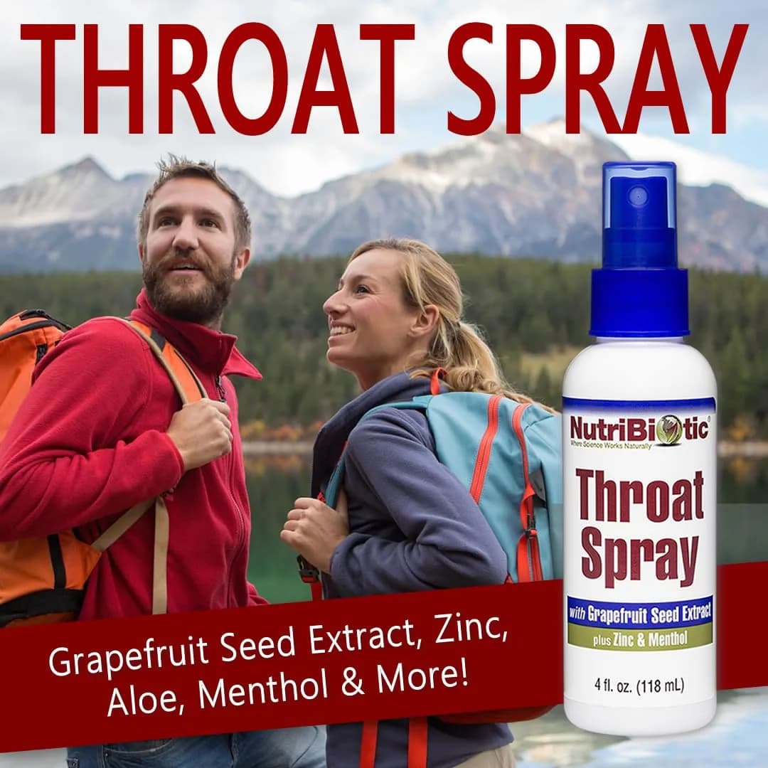 NutriBiotic Throat Spray with GSE, Zinc & Menthol 118ml (4 Fl Oz) | Soothing Sore Throat Support - view 4