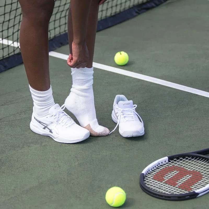 Thorlos Tx Max Cushion Crew Tennis Socks | Maximum Comfort & Durability, White, X-Large US thumbnail 4