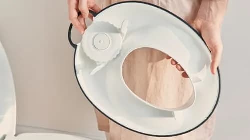 BabyBjörn Toilet Trainer - White/Black | Secure, BPA-Free, Adjustable Fit (11.5x14x3.5 Inch) thumbnail 6
