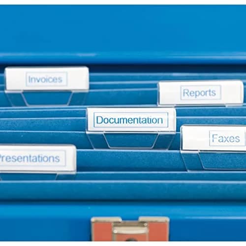 DYMO D1 Standard Labelling Tape 12mm (0.47 in) x 7m - Blue on White | Compatible with LabelManager Series thumbnail 8