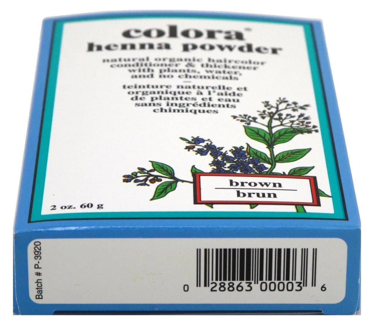 Colora Henna Powder Hair Color Brown 56g (2 Ounce) | Natural Hair Dye for Body & Bounce - view 2