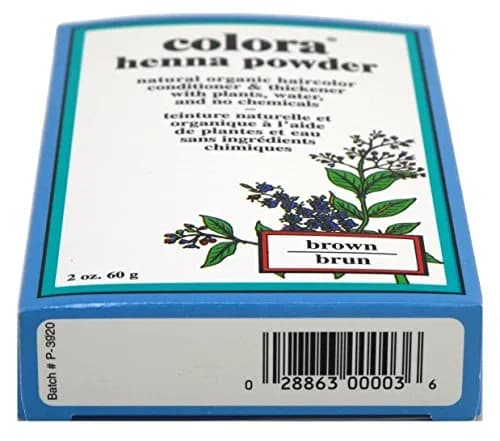Colora Henna Powder Hair Color Brown 56g (2 Ounce) | Natural Hair Dye for Body & Bounce thumbnail 2