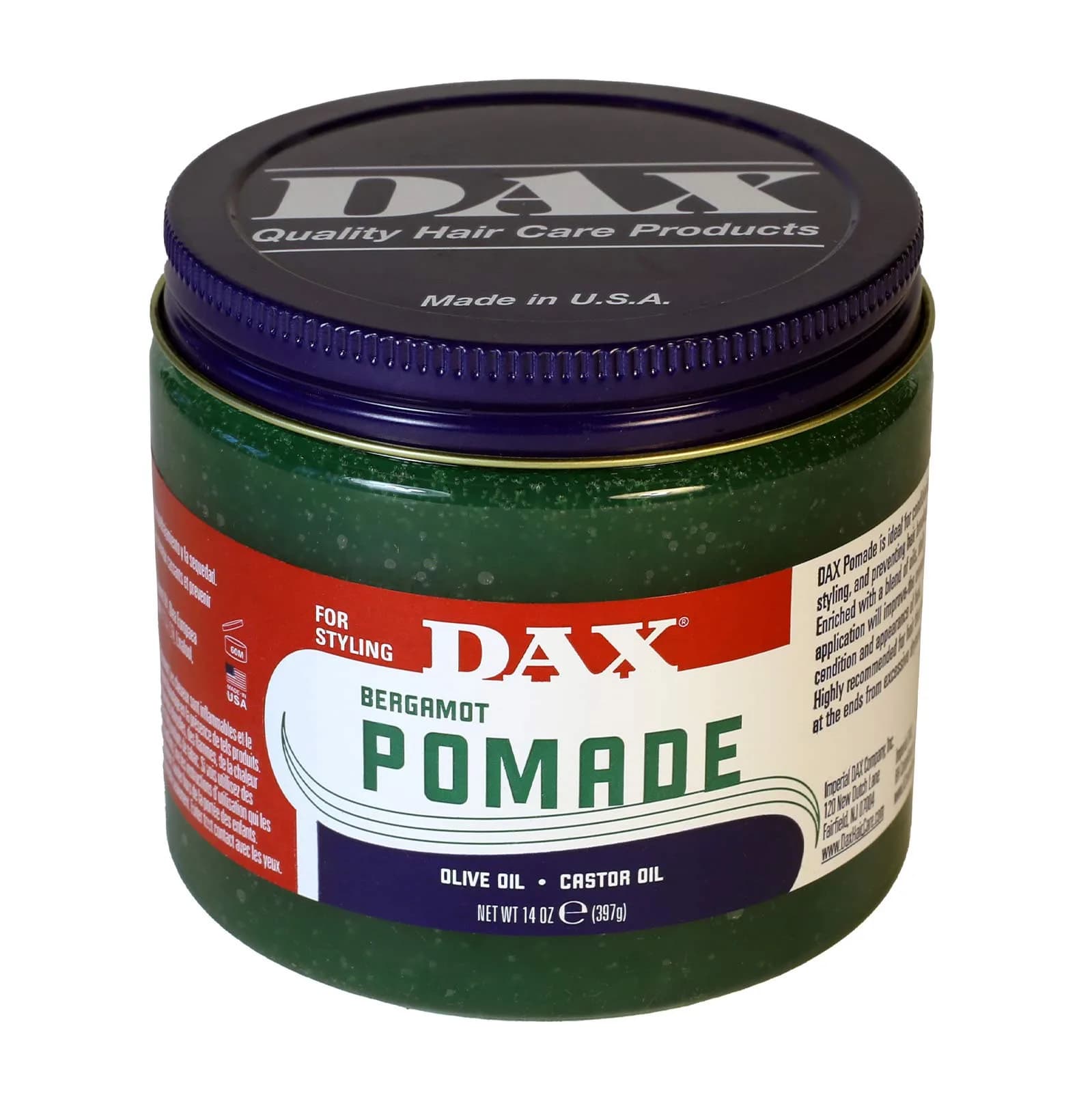 DAX Bergamot Pomade 200ml (7 fl oz) | For Dry, Brittle Hair - main product image