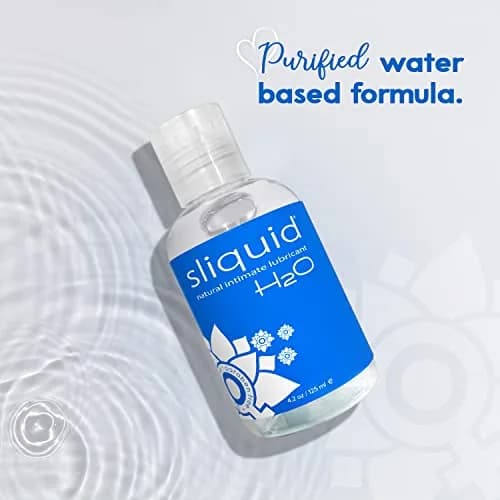 Sliquid H2O Water Based Lube Lubricant 125ml (4.2 Fl Oz) | Glycerin Free Personal Lubricant for Sex thumbnail 5