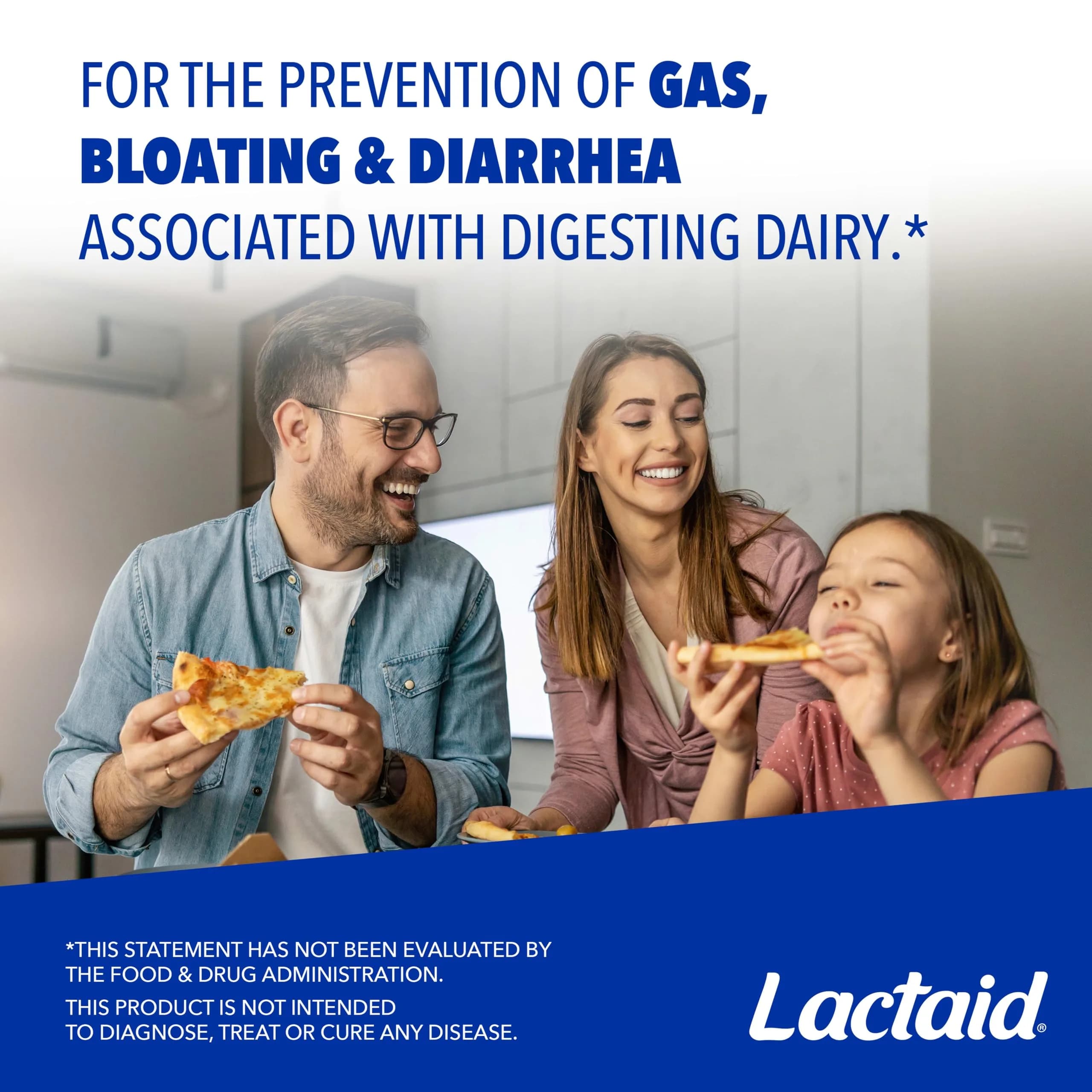 Lactaid Fast Act Chewables Vanilla Twist 60 Ct | Digestive Enzyme Tablets for Kids and Adults - view 3