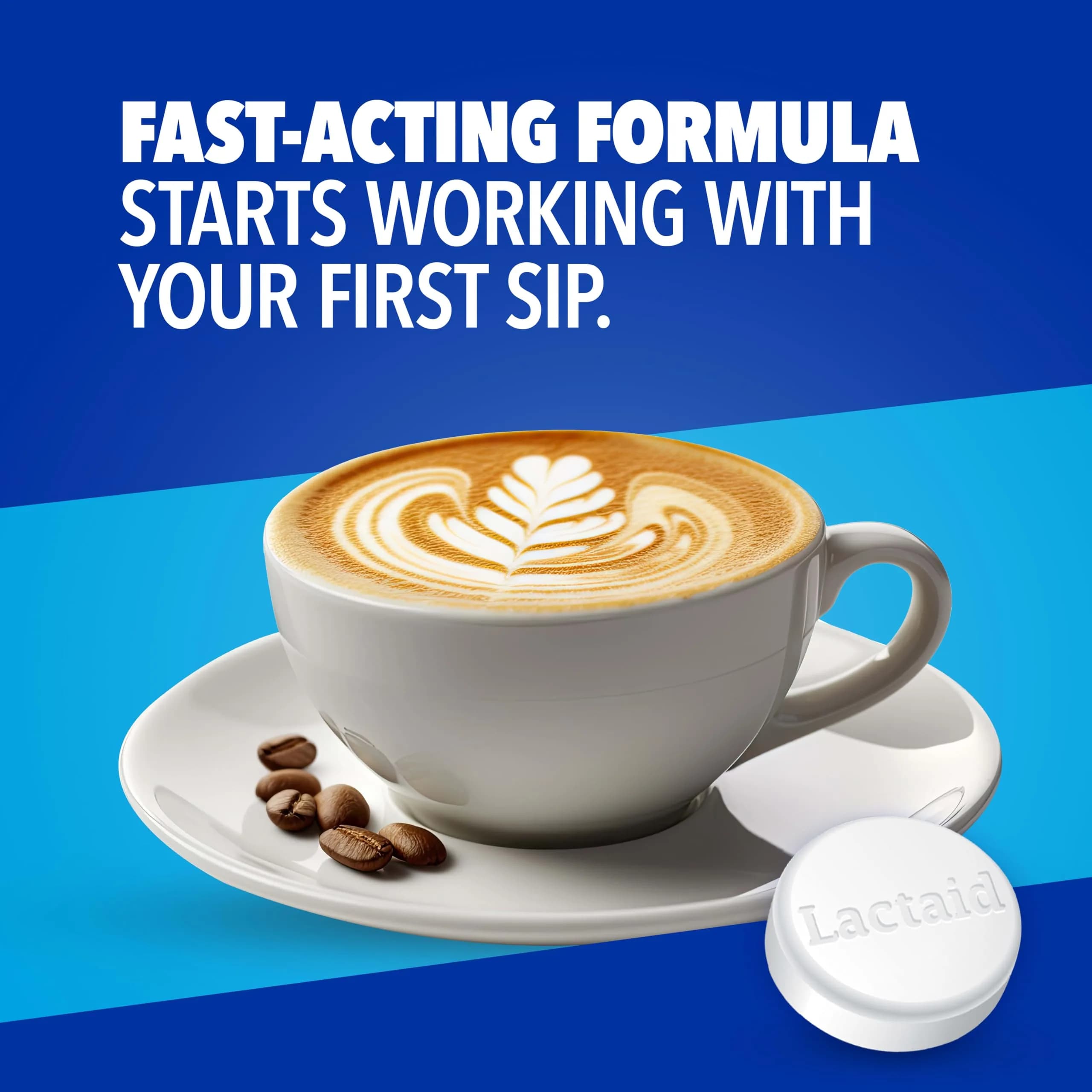 Lactaid Fast Act Chewables Vanilla Twist 60 Ct | Digestive Enzyme Tablets for Kids and Adults - view 4