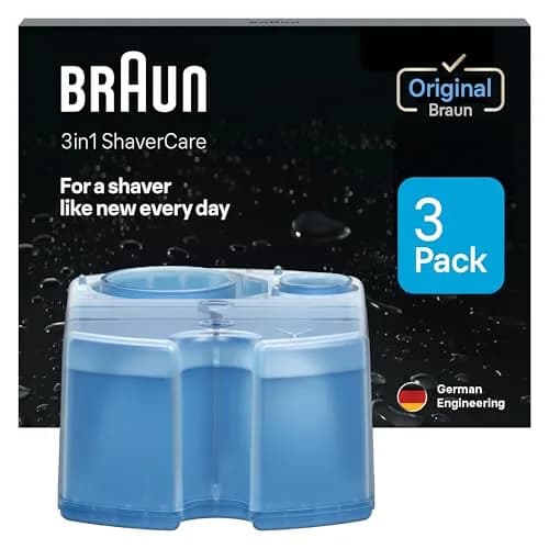 Braun Clean & Renew Refill Cartridges CCR 3 (500ml / 17.1 Fl Oz) | Keep Your Shaver Hygienically Clean thumbnail 1