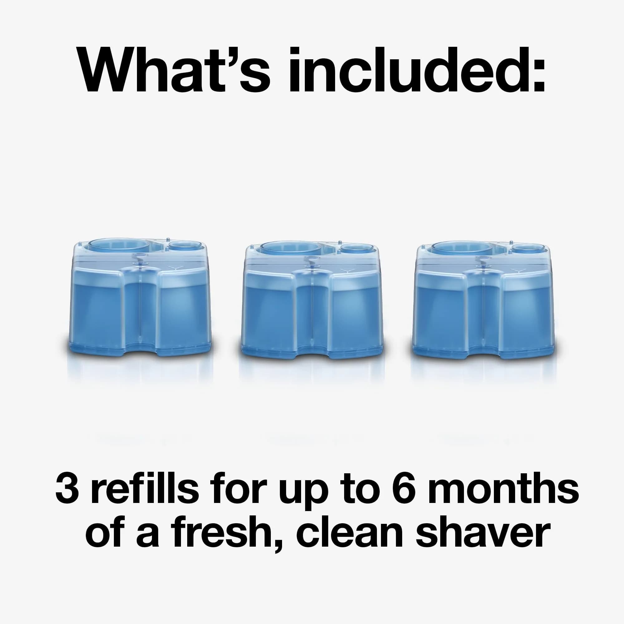 Braun Clean & Renew Refill Cartridges CCR 3 (500ml / 17.1 Fl Oz) | Keep Your Shaver Hygienically Clean - view 2
