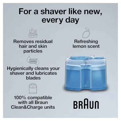 Braun Clean & Renew Refill Cartridges CCR 3 (500ml / 17.1 Fl Oz) | Keep Your Shaver Hygienically Clean thumbnail 3