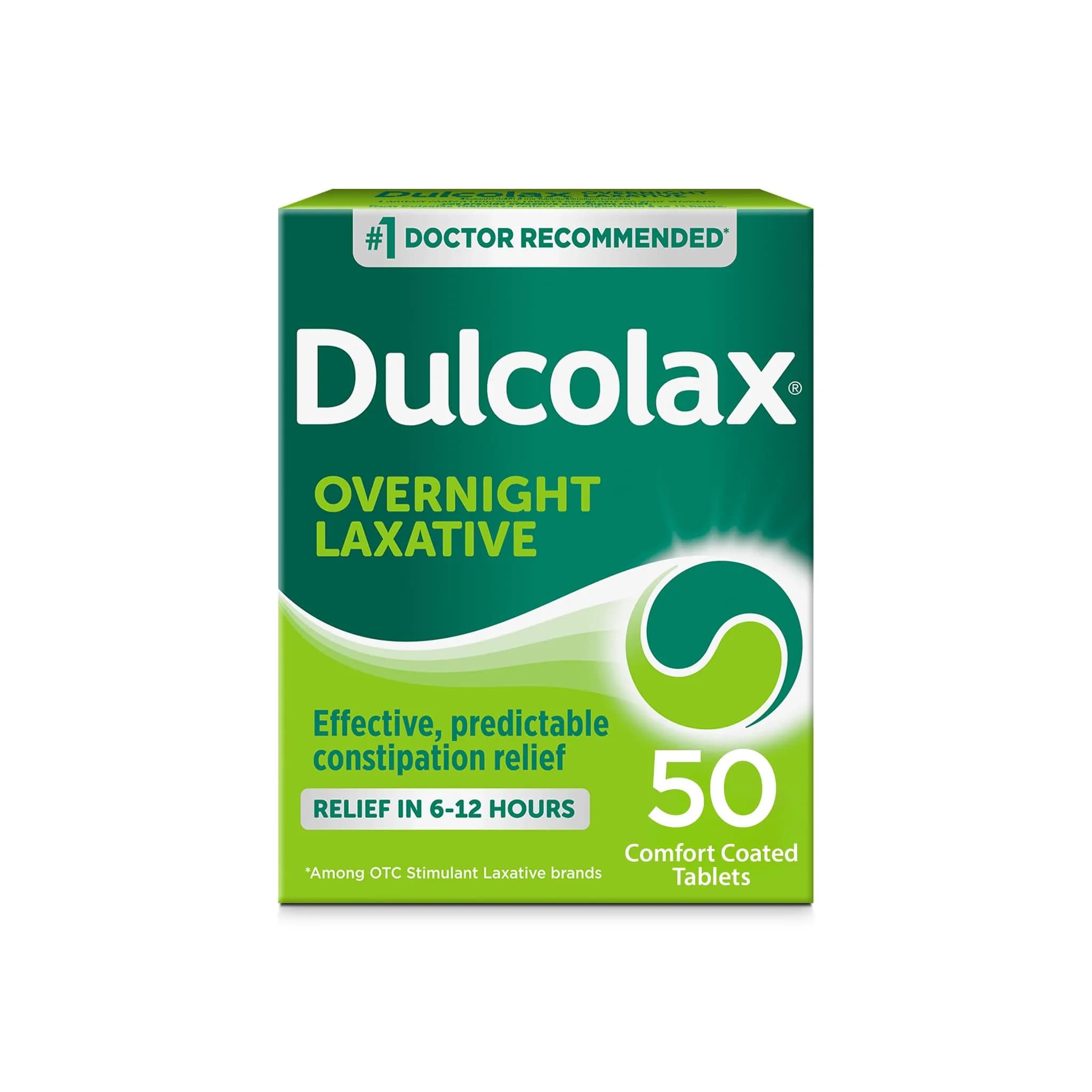 Dulcolax Stimulant Laxative Tablets 5 mg (50 Count) | Gentle Overnight Relief - main product image